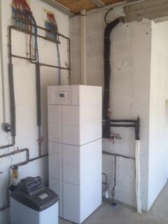 Pompe à chaleur Lizea module extérieur et intérieur