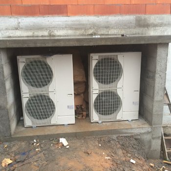 Pompe à chaleur Lizea module extérieur et intérieur